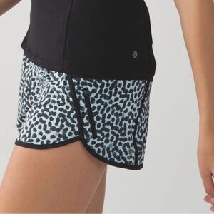 lululemon athletica Black and Blue Athletic Shorts